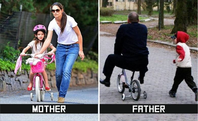 10 rozdílů mezi maminkami a otci ve vztahu k dětem_2