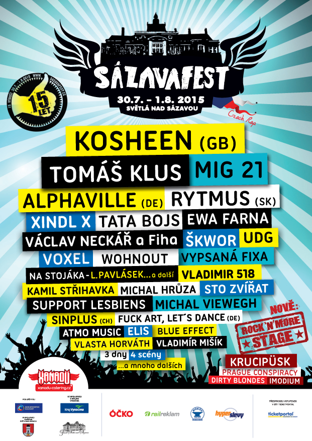 Sázavafest - program 2015