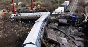 Železniční katastrofa v Řecku, foto: ACHILLEAS CHIRAS PAP/EPA